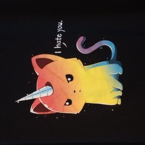 Women's caticorn tee turtle shirt 3X